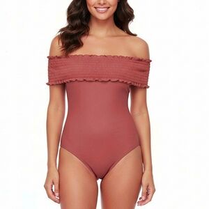 3/$20 Hot Kiss Off The Shoulder Bodysuit Women's Size Small